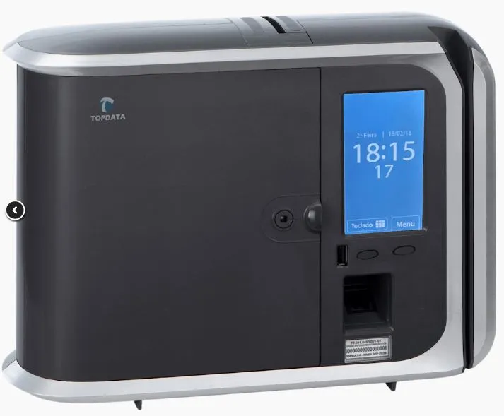 Relógio de ponto biométrico impressão digital eletrônico